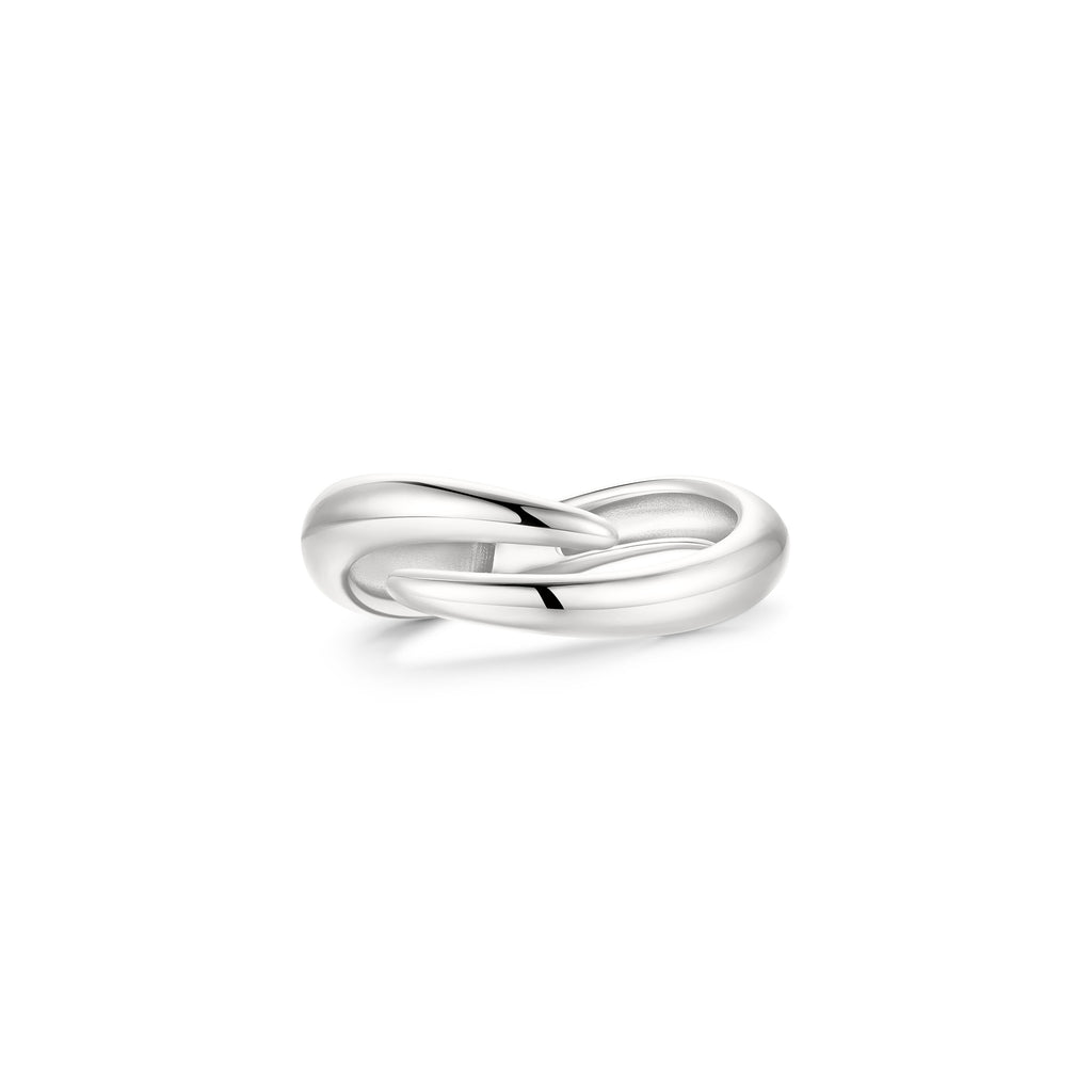 Silver Spiral Adjustable Ring