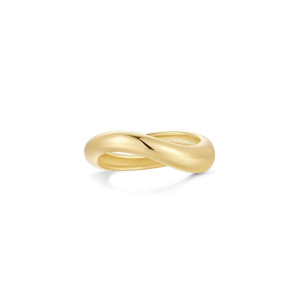 Gold Spiral Adjustable Ring