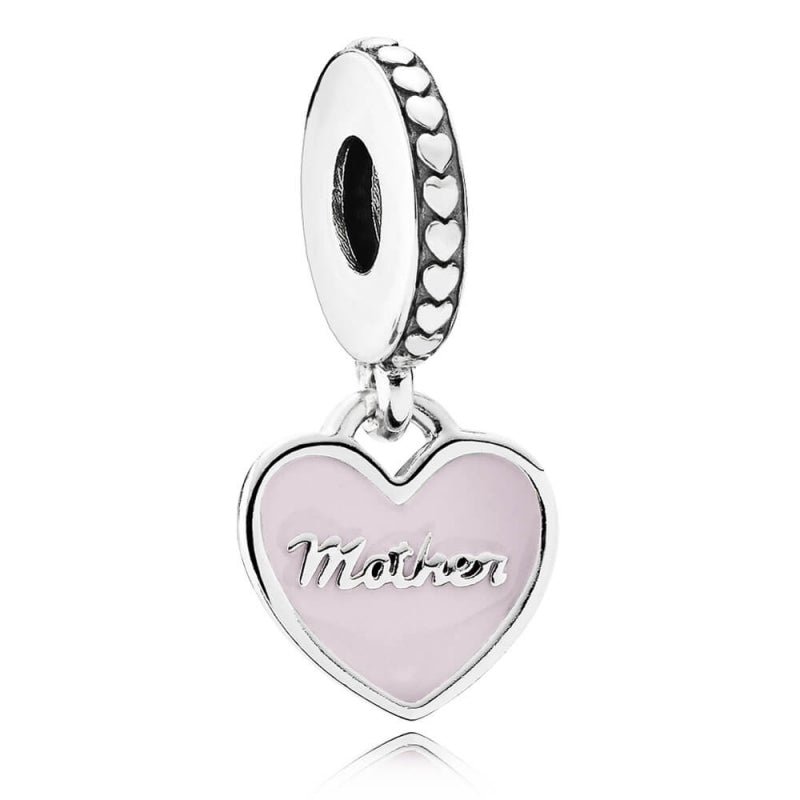 Mother and Daughter Hearts Pendant Charm 792072EN40