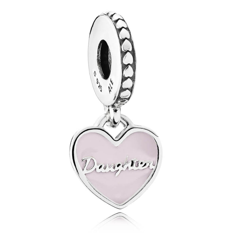 Mother and Daughter Hearts Pendant Charm 792072EN40
