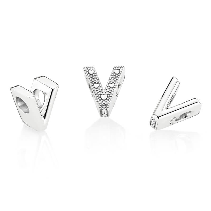 Letter V Charm 797476