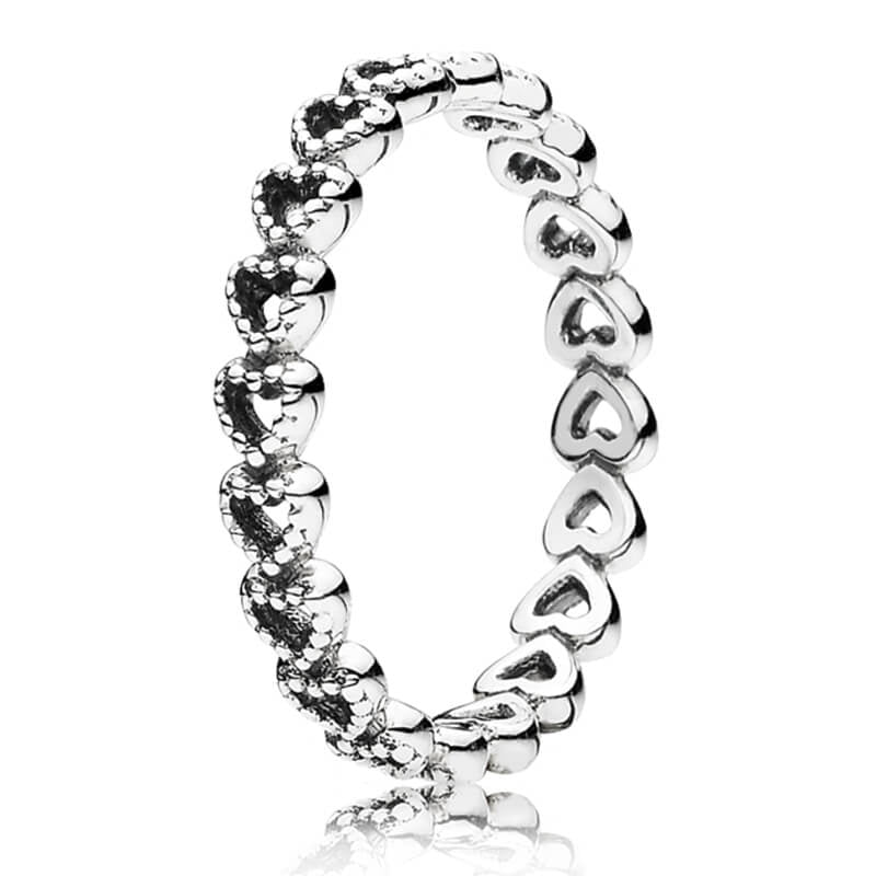 Openwork Linked Love Ring 190980