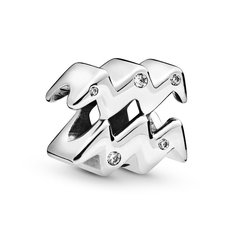 Sparkling Aquarius Zodiac Charm 798415C01