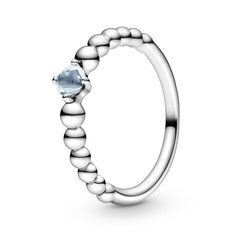 March Birthstone Beaded Ring 198867C01
