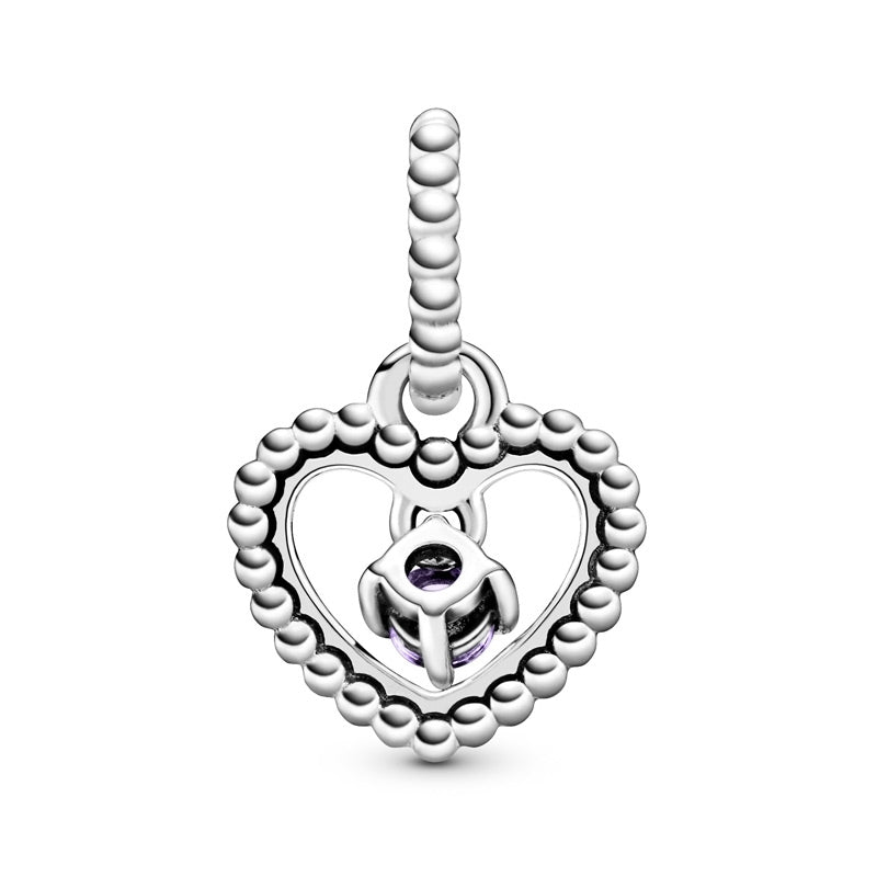 February Birthstone Heart Dangle Charm 798854C03