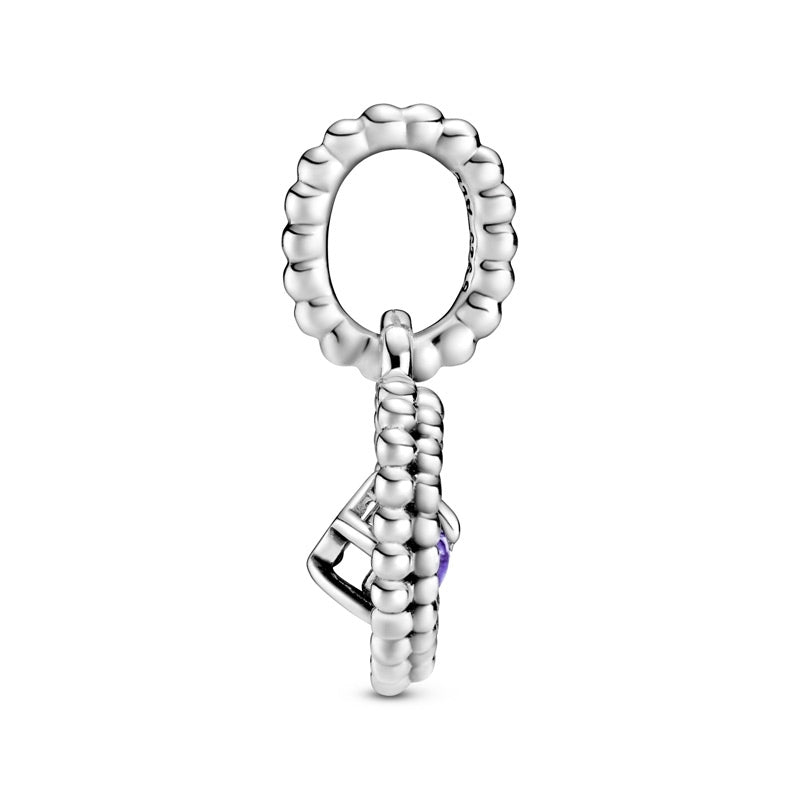 February Birthstone Heart Dangle Charm 798854C03