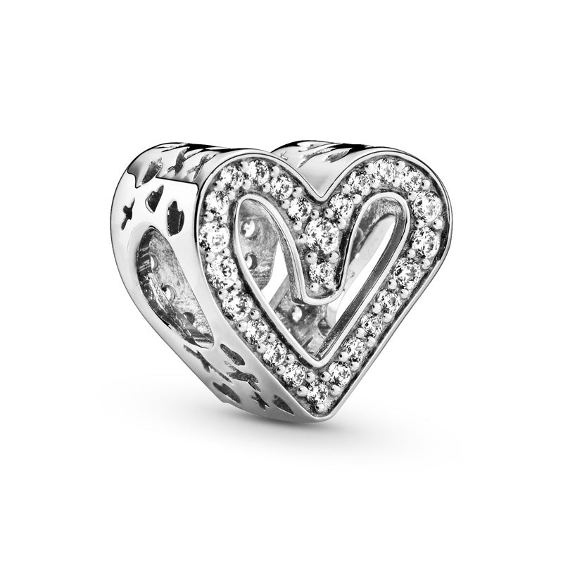 Sparkling Freehand Heart Charm 798692C01