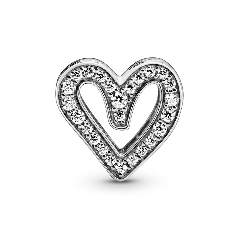 Sparkling Freehand Heart Charm 798692C01