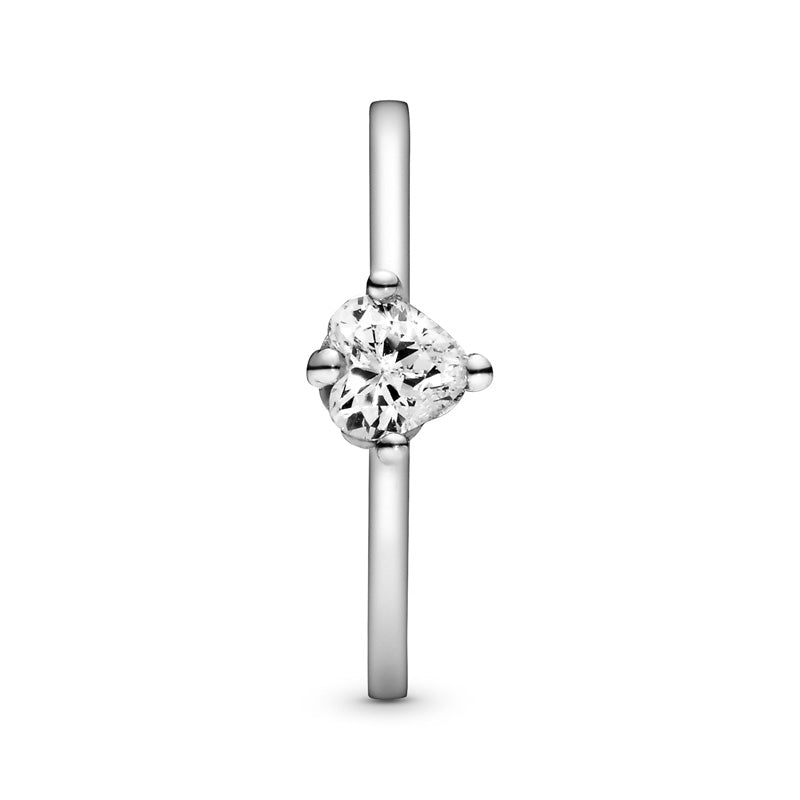 Clear Heart Solitaire Ring 198691C01