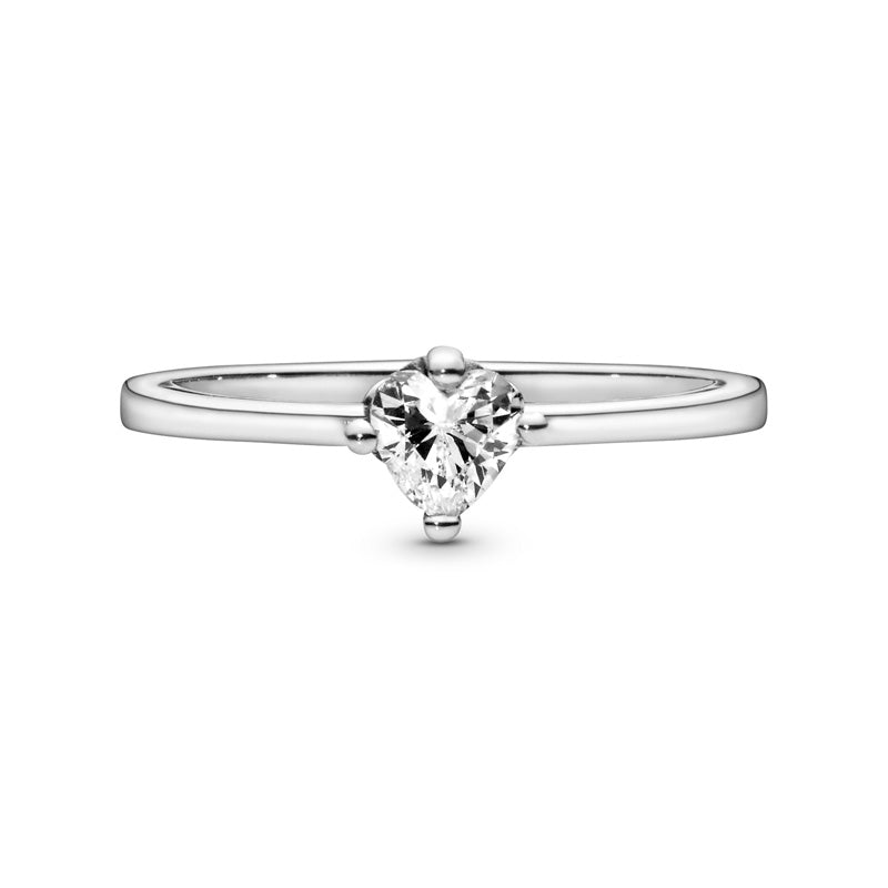 Clear Heart Solitaire Ring 198691C01