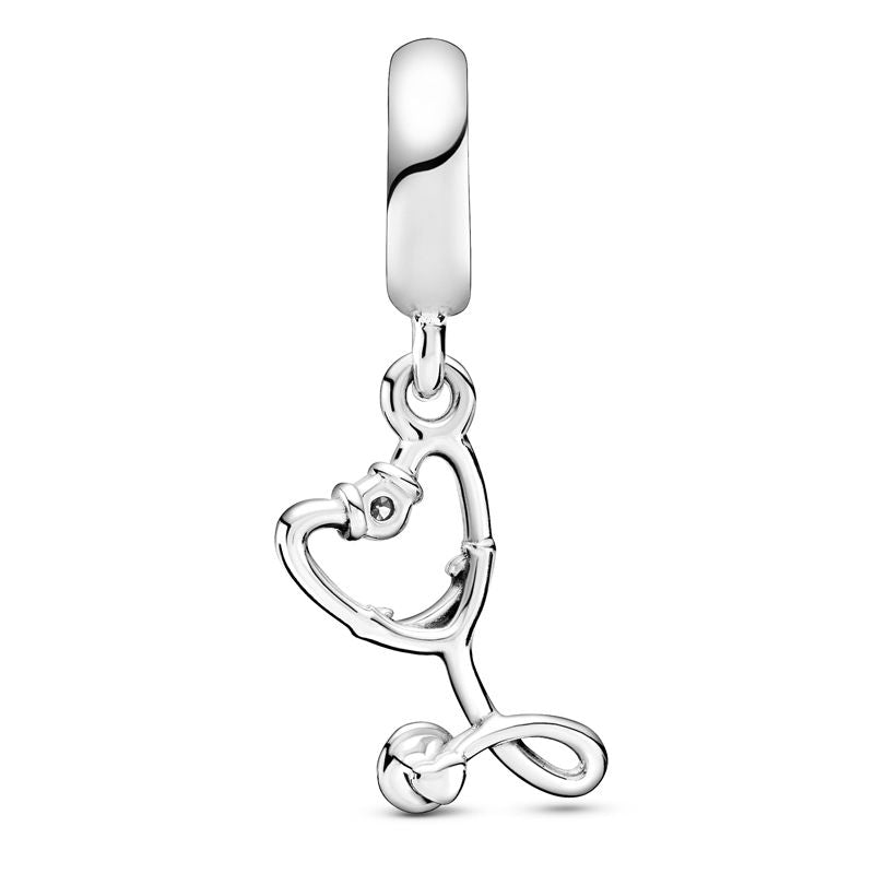 Stethoscope Heart Dangle Charm 799072C01