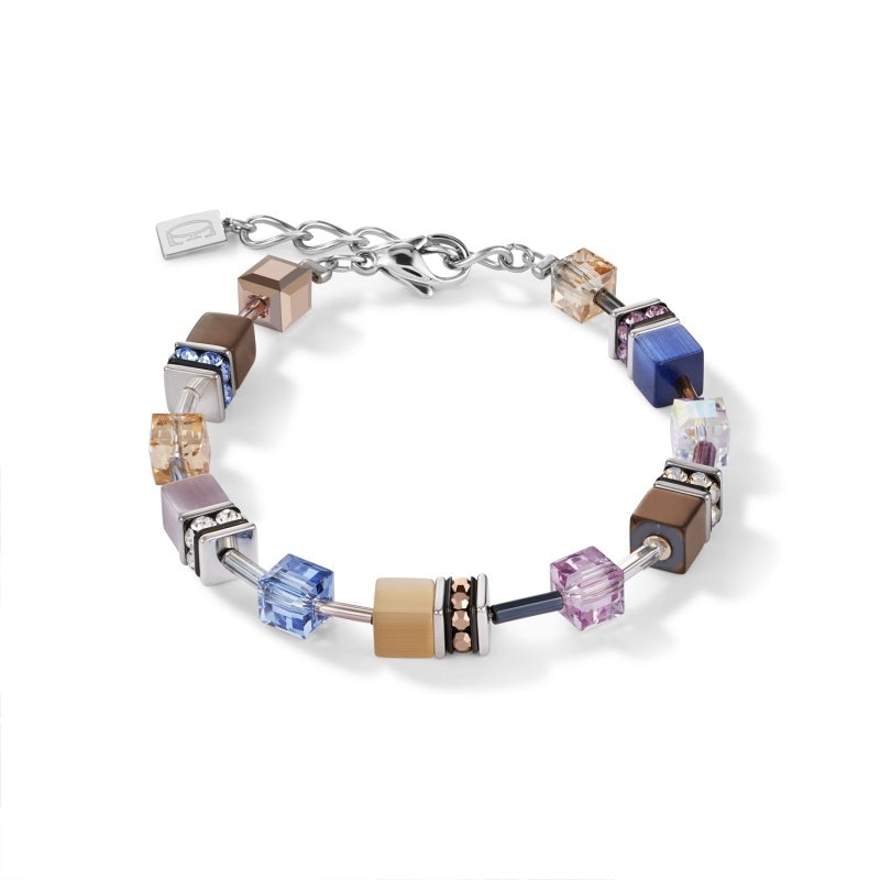 Geocube® Blue Brown Lilac Bracelet