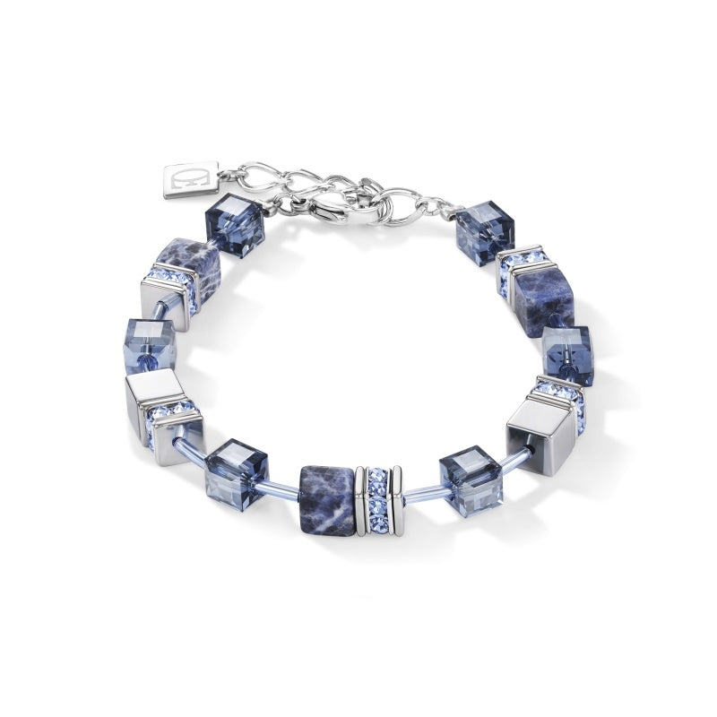 Geocube® Sodalite & Haematite Blue Bracelet