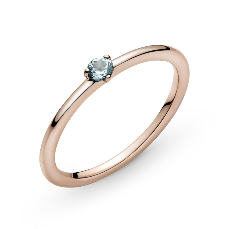 Light Blue Solitaire Ring 189259C02