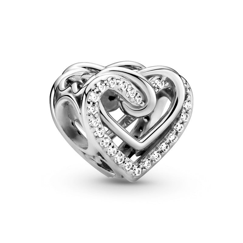 Sparkling Entwined Hearts Charm 799270C01