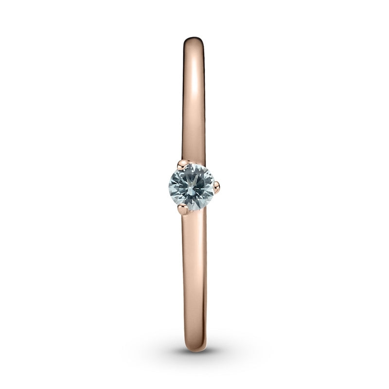 Light Blue Solitaire Ring 189259C02