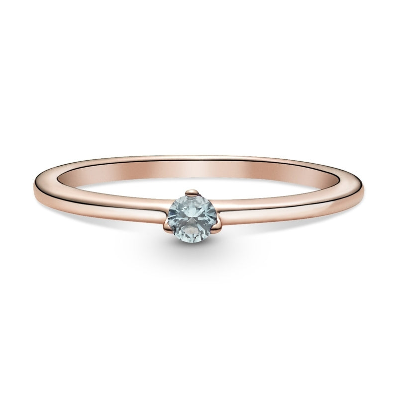 Light Blue Solitaire Ring 189259C02