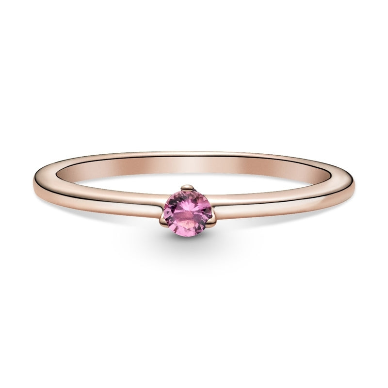 Pink Solitaire Ring 189259C03