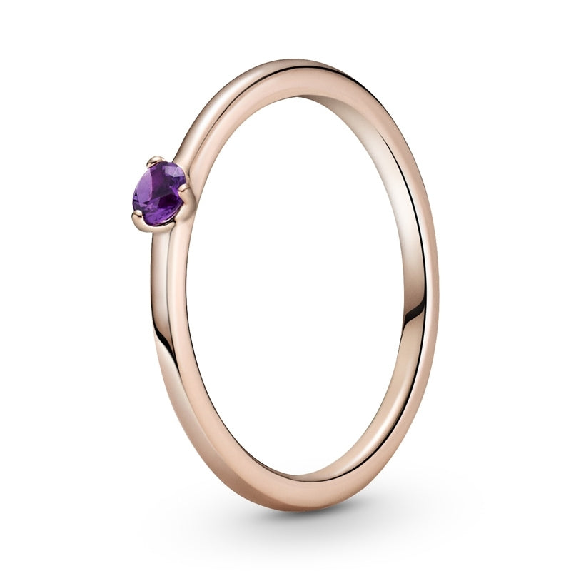 Purple Solitaire Ring 189259C06