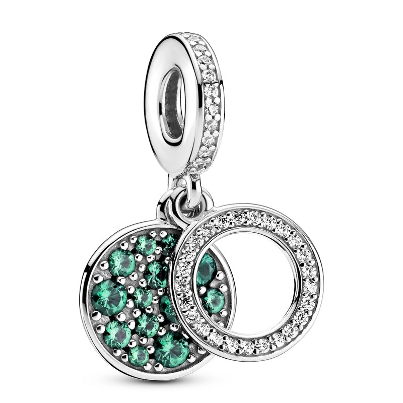 Sparkling Green Disc Double Dangle Charm 799186C02 – Gift & Wrap