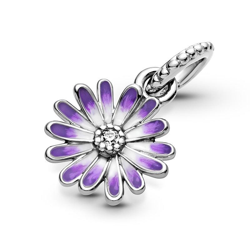 Purple Daisy Dangle Charm 798771C01