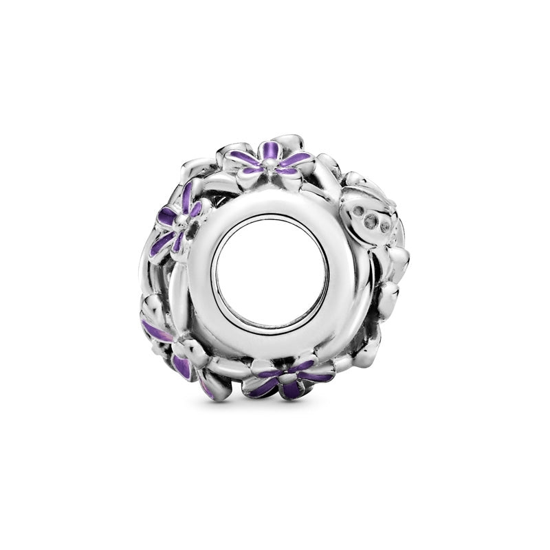 Openwork Purple Daisy Charm 798772C02