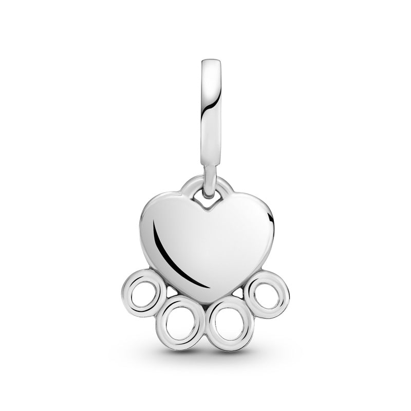 Hearts & Paw Print Dangle Charm 799360C00