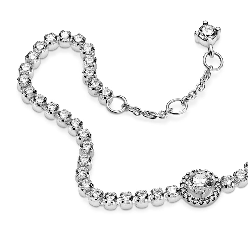 Sparkling Halo Tennis Bracelet 599416C01