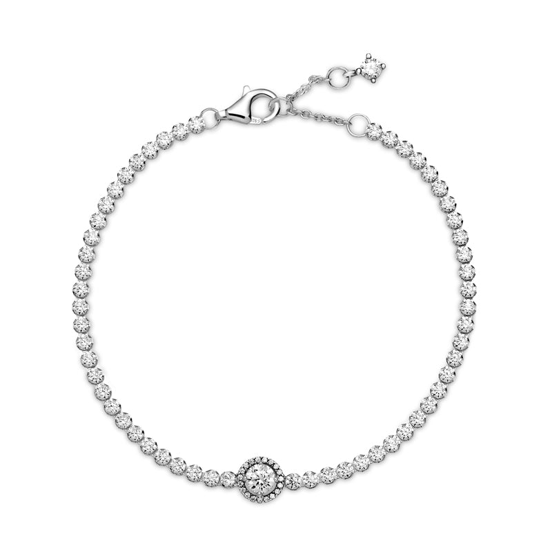 Sparkling Halo Tennis Bracelet 599416C01