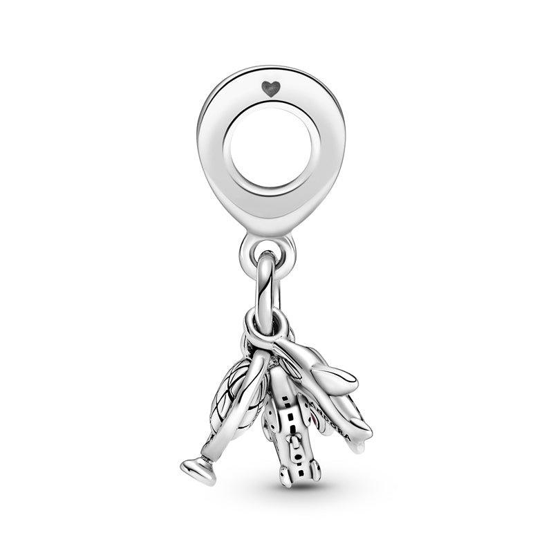 Airplane, Globe & Suitcase Dangle Charm 799435C01