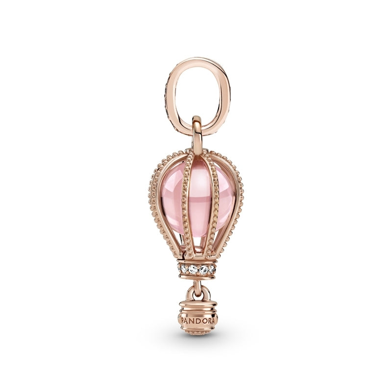 Sparkling Pink Hot Air Balloon Dangle Charm 789434C01