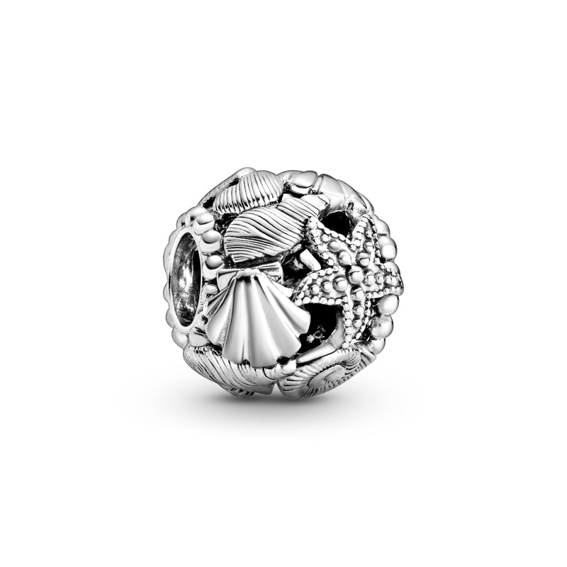 Openwork Starfish, Shells & Hearts Charm 798950C00