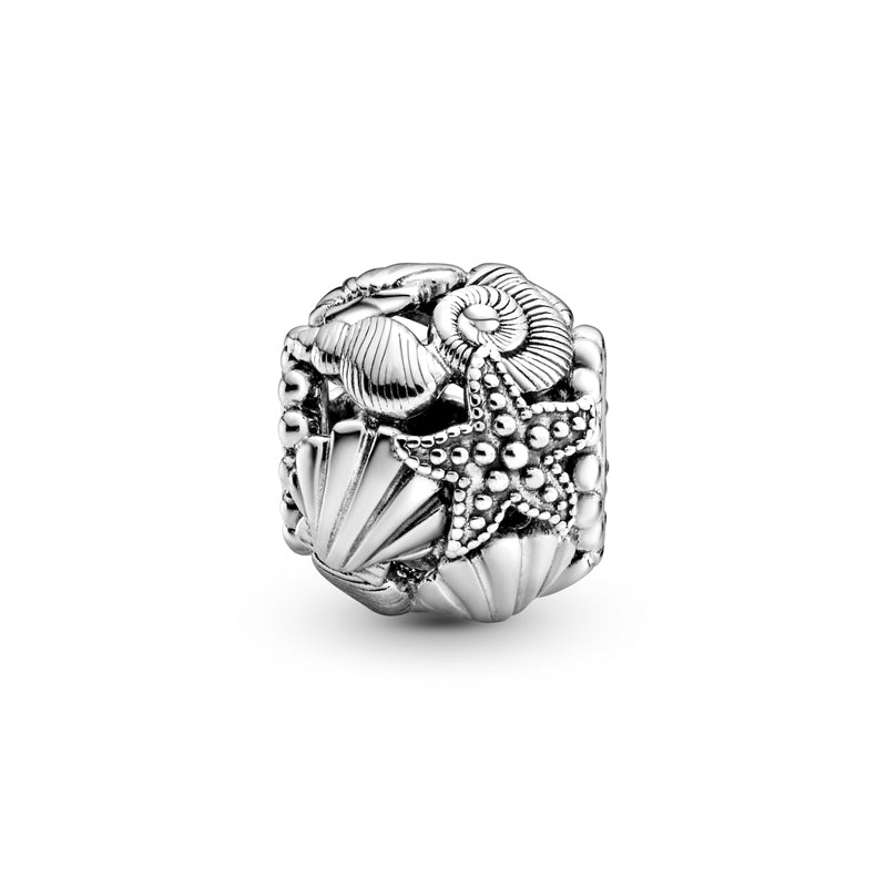 Openwork Starfish, Shells & Hearts Charm 798950C00