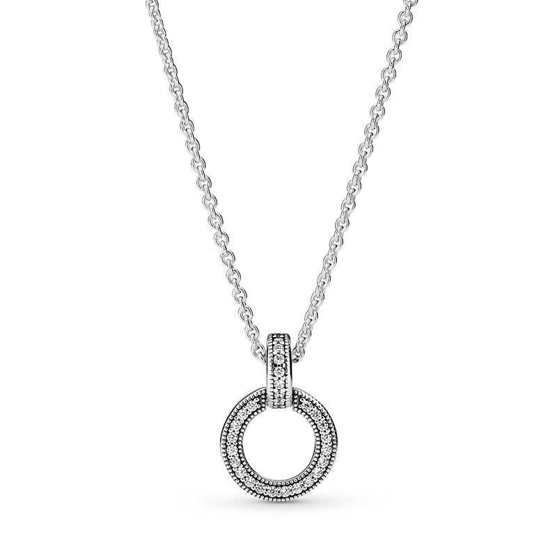 Double Circle Pendant & Necklace 399487C01