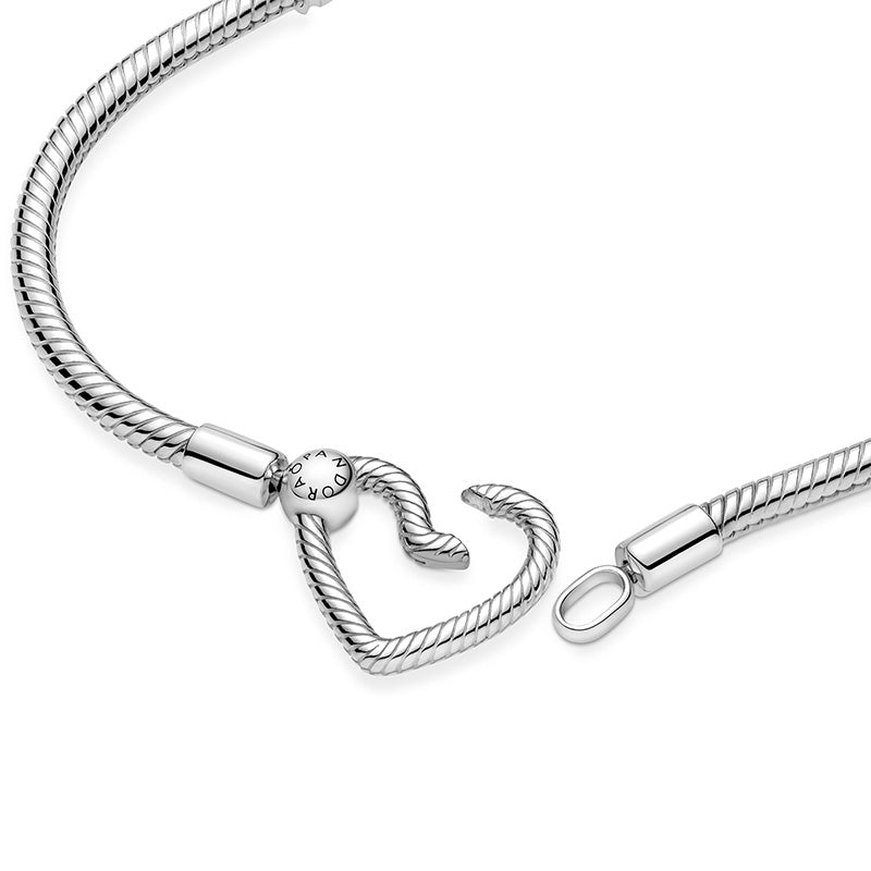 Moments Heart Closure Snake Chain Bracelet 599539C00