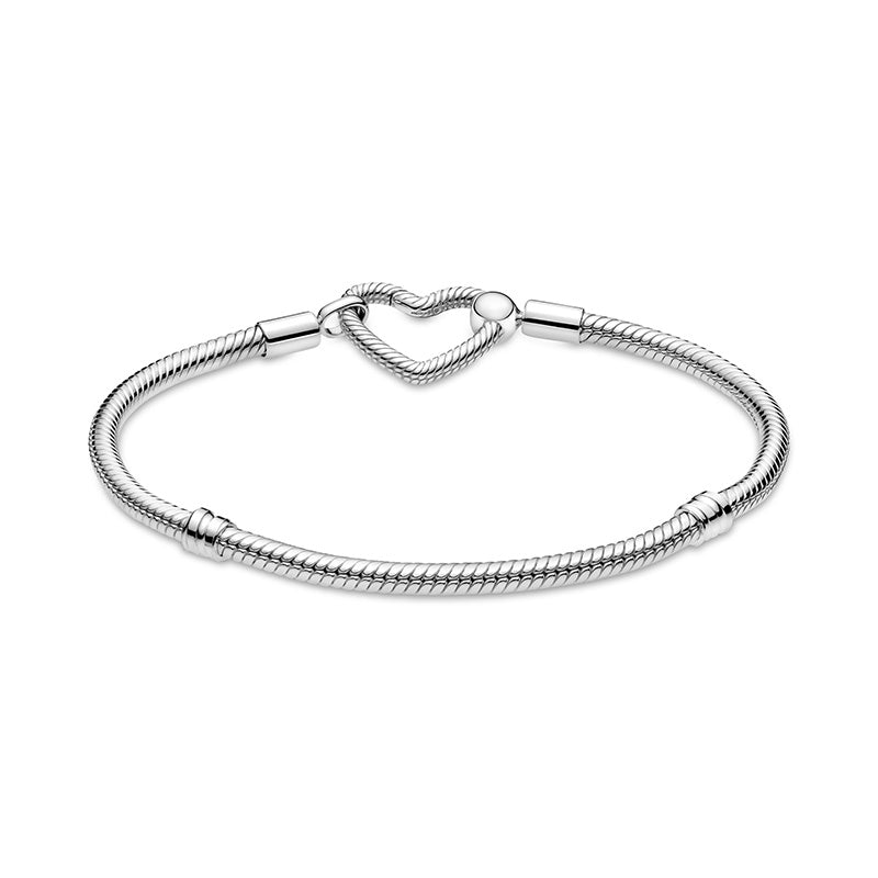 Moments Heart Closure Snake Chain Bracelet 599539C00