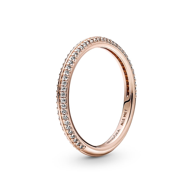 ME 14k Rose Gold-Plated Pave Ring 189679C01