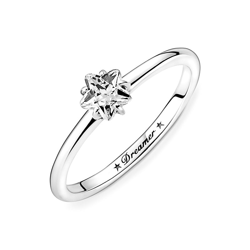 Celestial Sparkling Star Solitaire Ring 190026C01