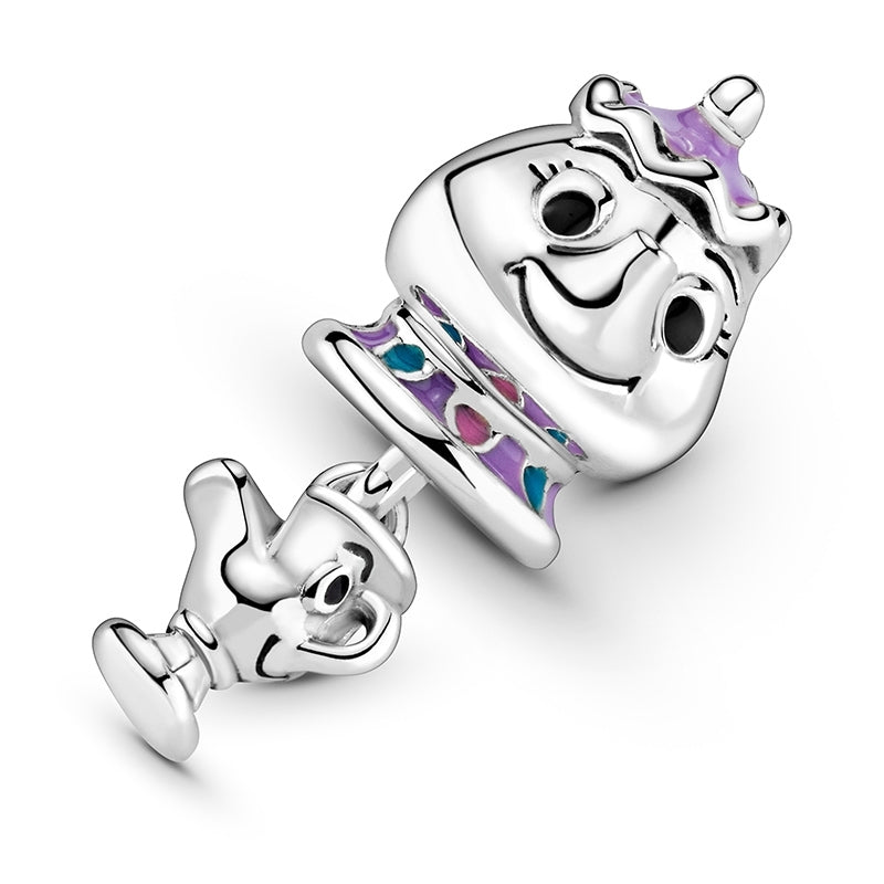Disney Beauty and the Beast Mrs. Potts and Chip Dangle Charm 799015C01 ...