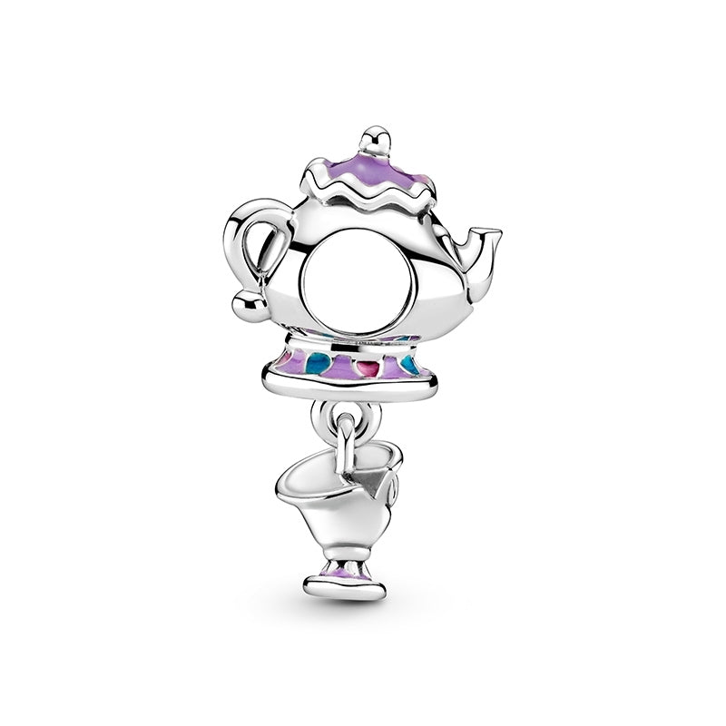 Disney Beauty and the Beast Mrs. Potts and Chip Dangle Charm 799015C01 ...