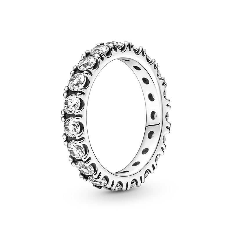 Clear Sparkling Row Eternity Ring 190050C01