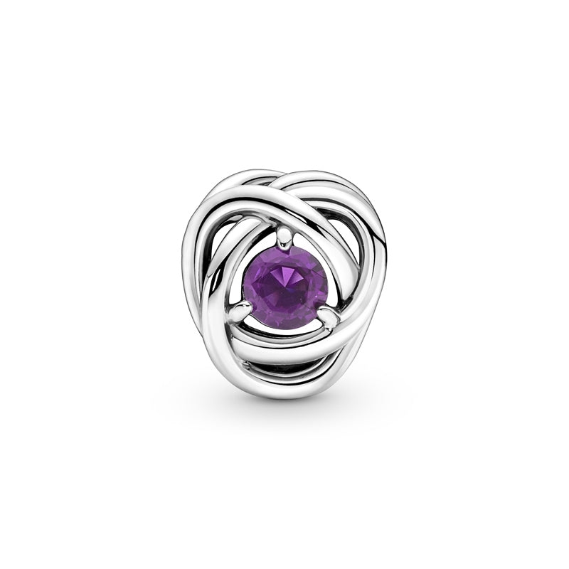 February Birthstone Eternity Circle Charm 790065C02