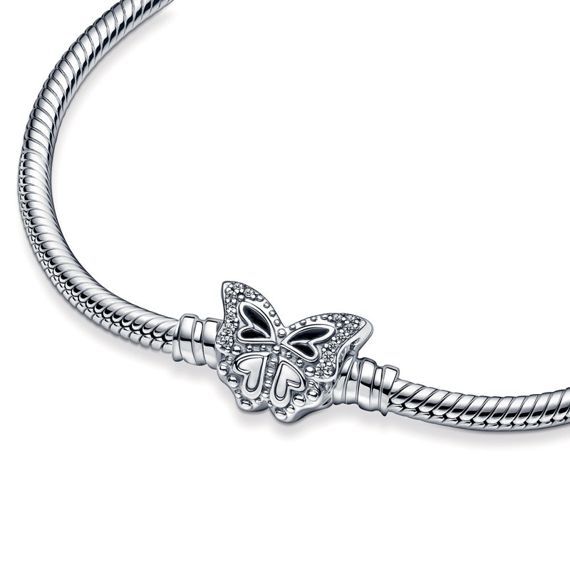 Moments Butterfly Clasp Snake Chain Bracelet 590782C01