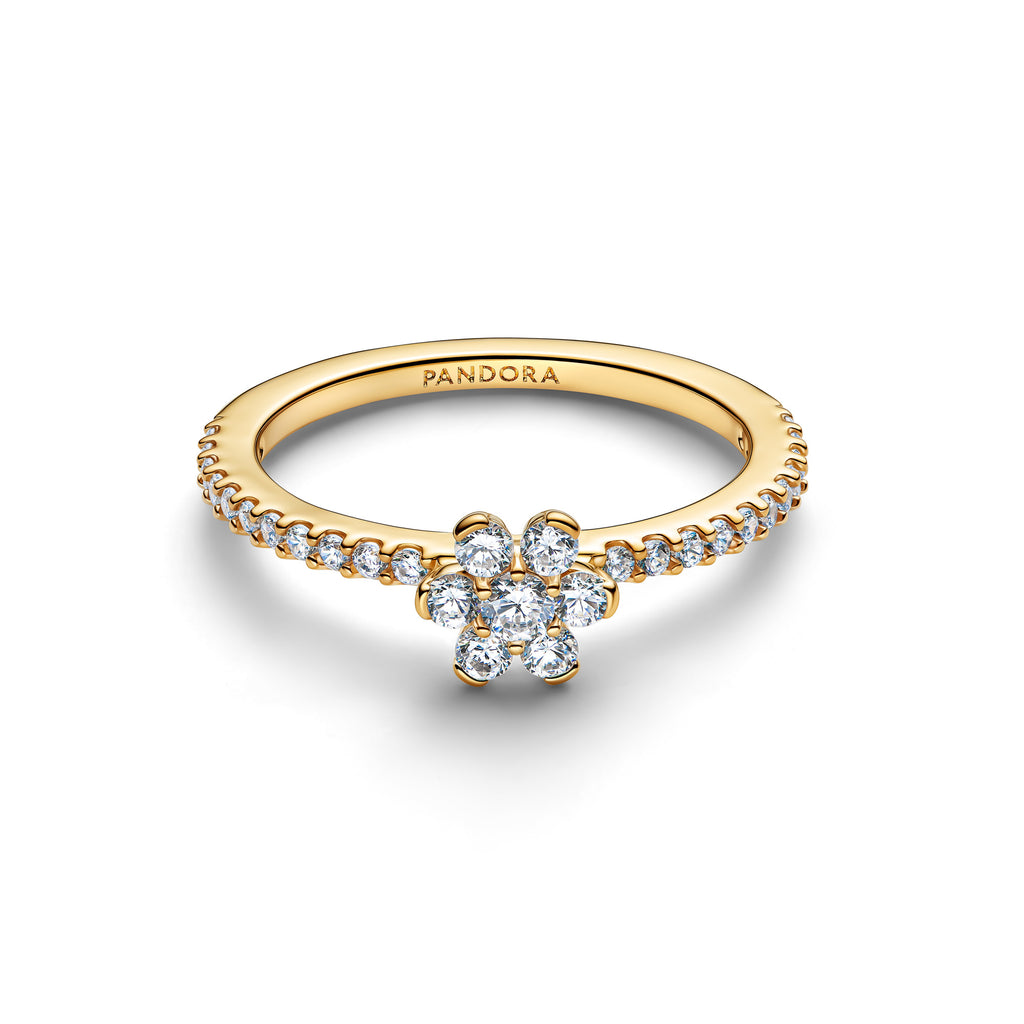 14k Gold-Plated Flower Ring