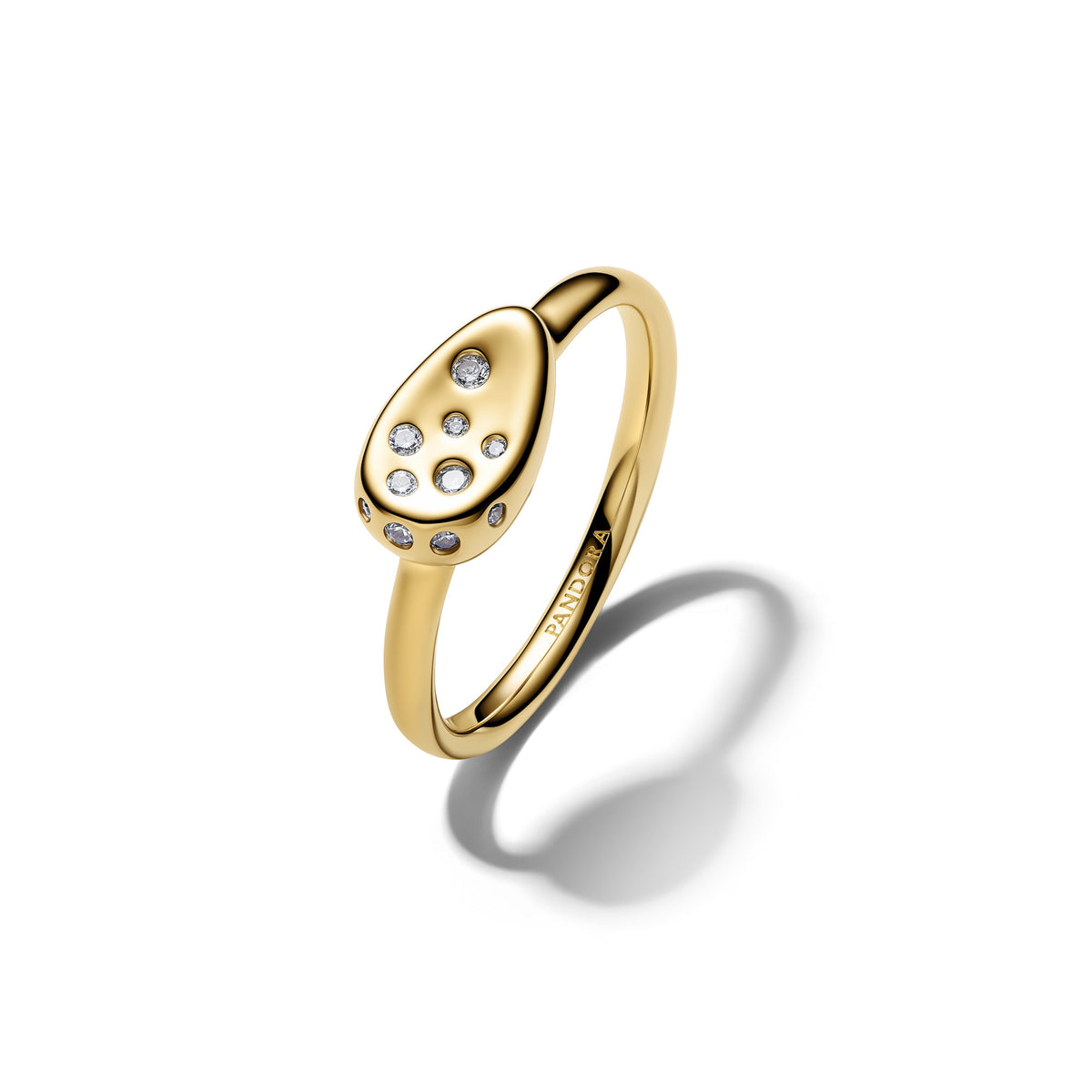 Medium Stone-Set Oval Signet Ring