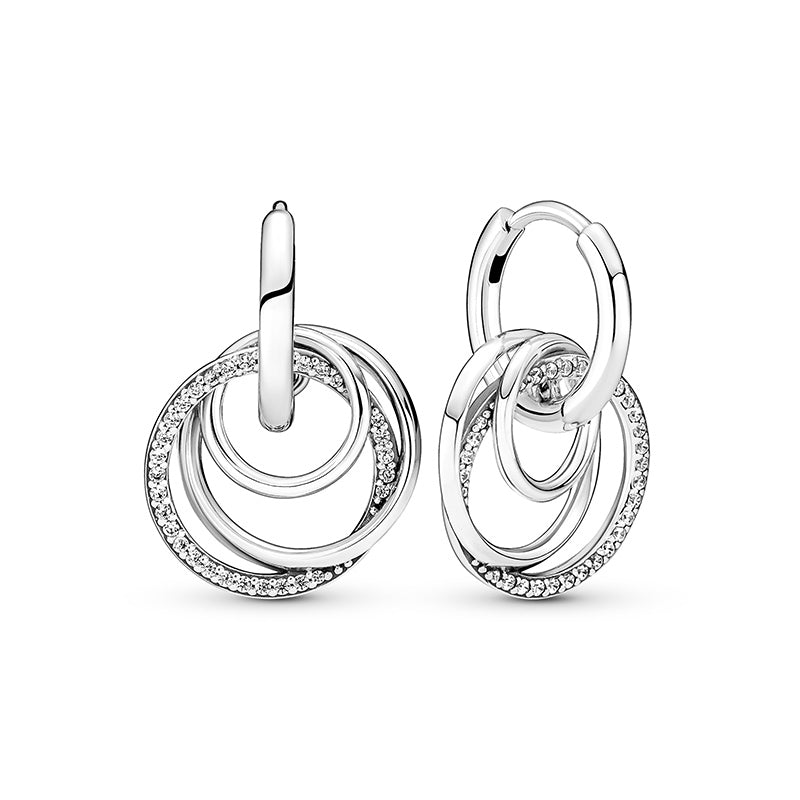 Family Always Encircled Hoop Earrings 291156C01