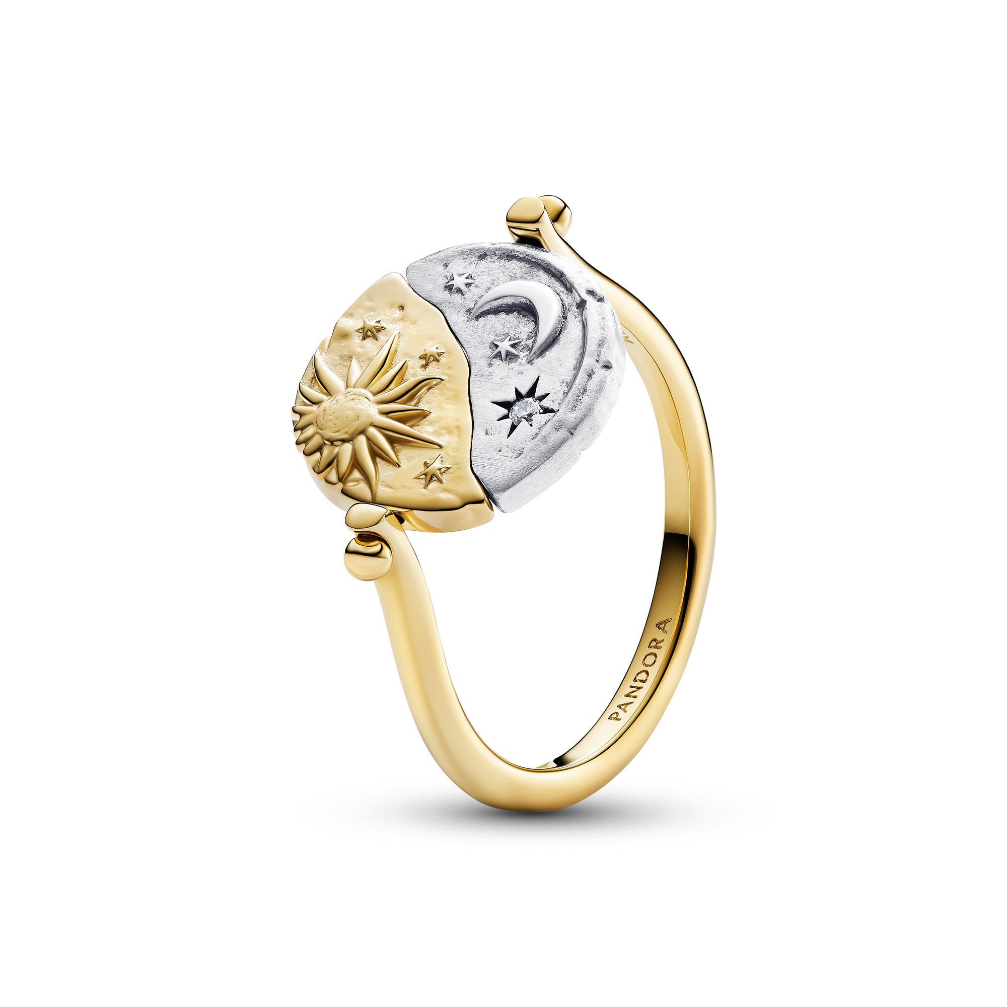 Sun & Moon Reversible Medallion Ring