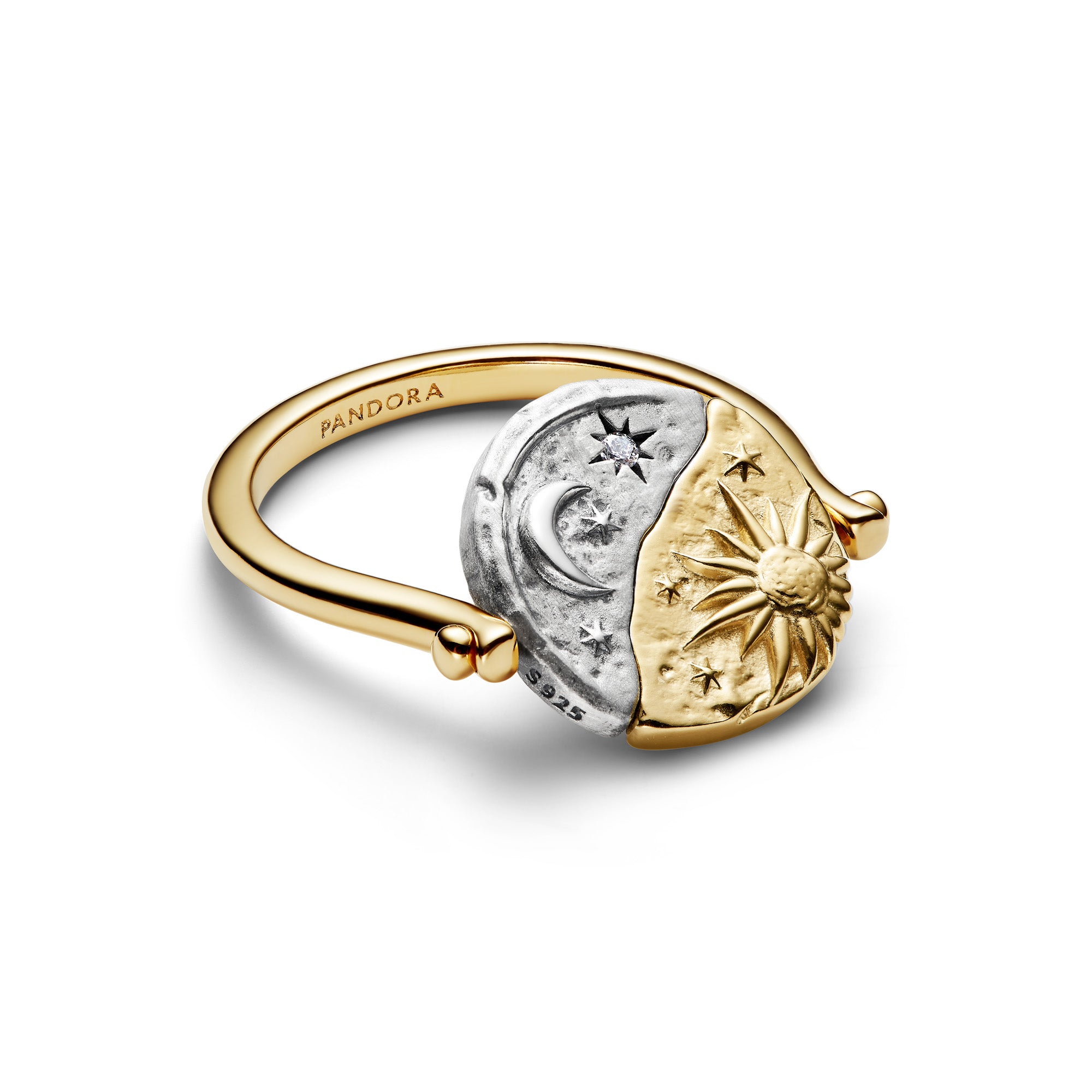 Sun & Moon Reversible Medallion Ring