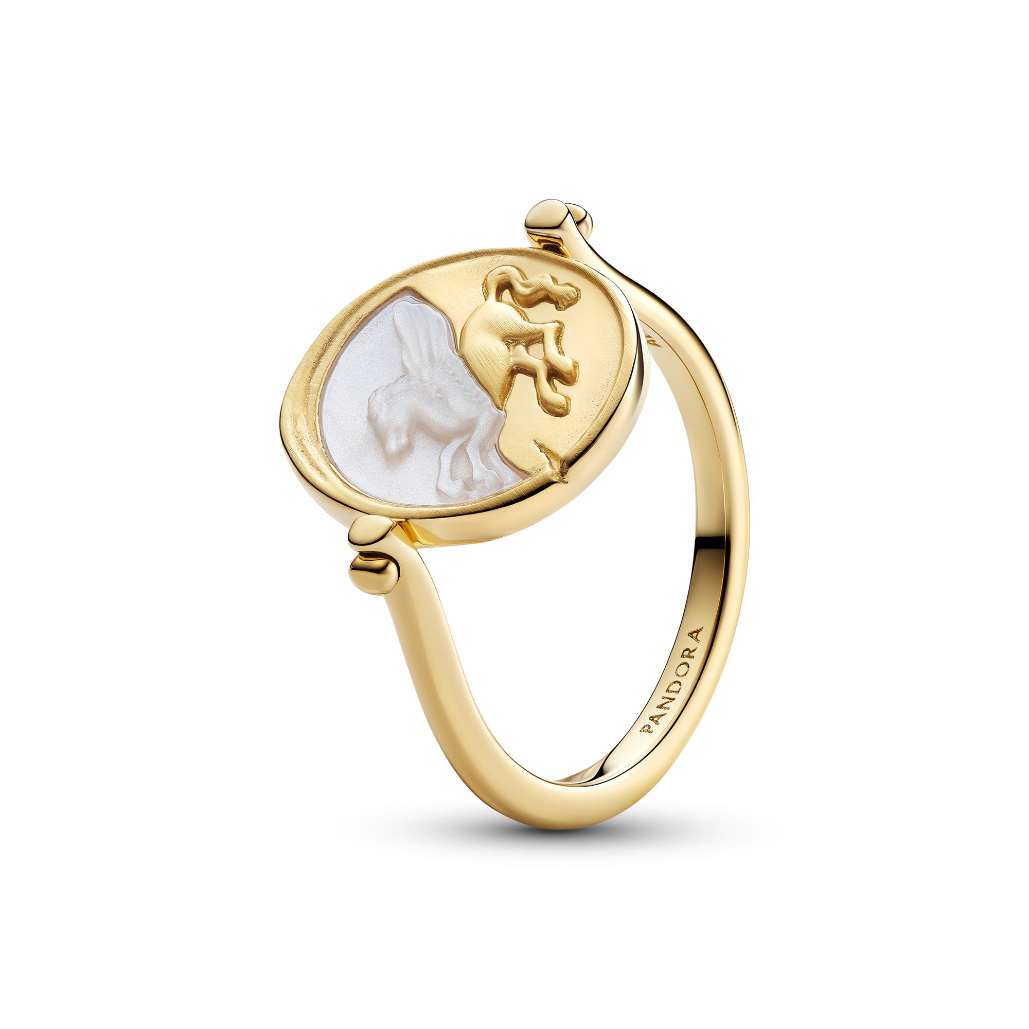 Pegasus Reversible Medallion Ring