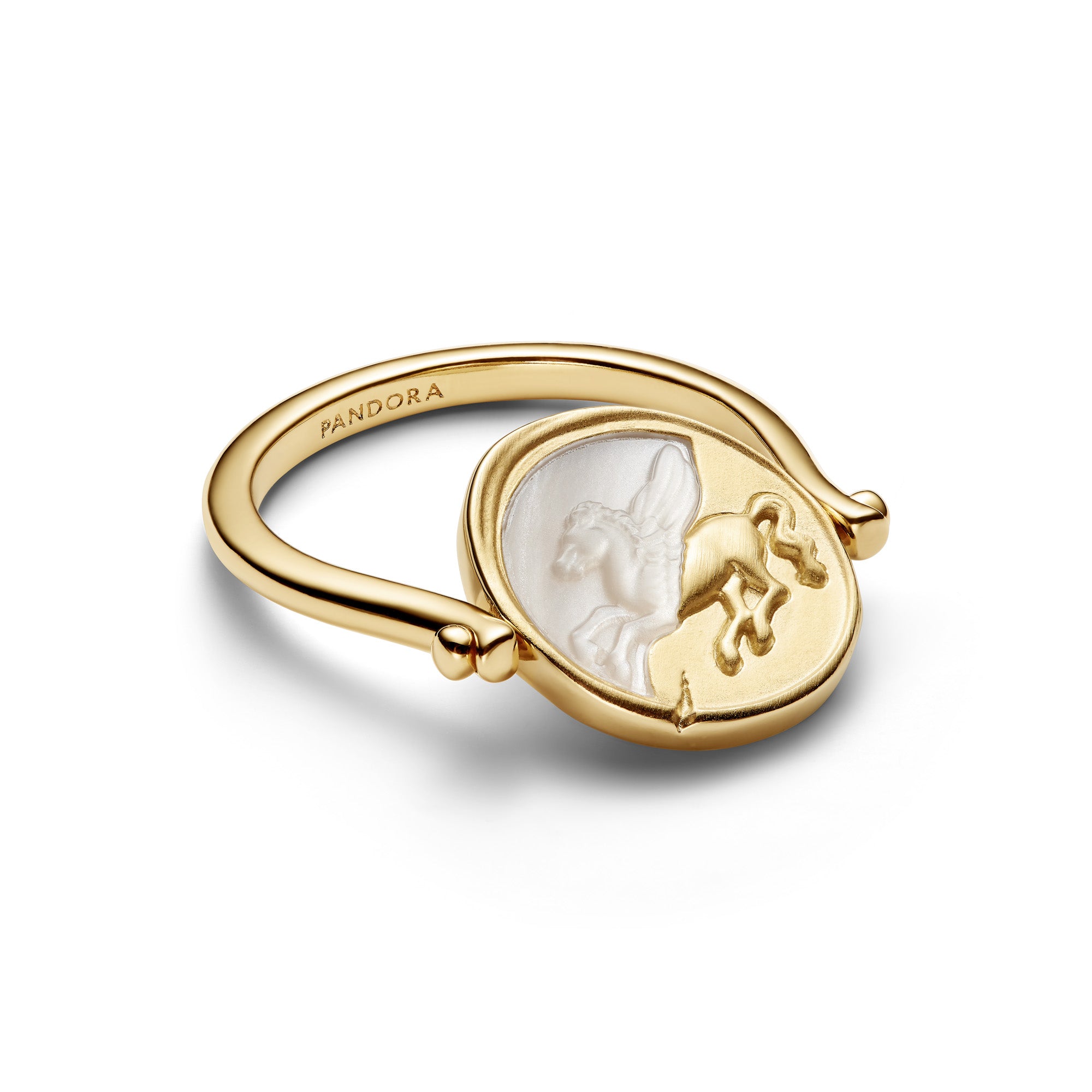 Pegasus Reversible Medallion Ring